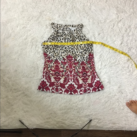 White House Black Market Keyhole Petite Blouse - Picture 4 of 7